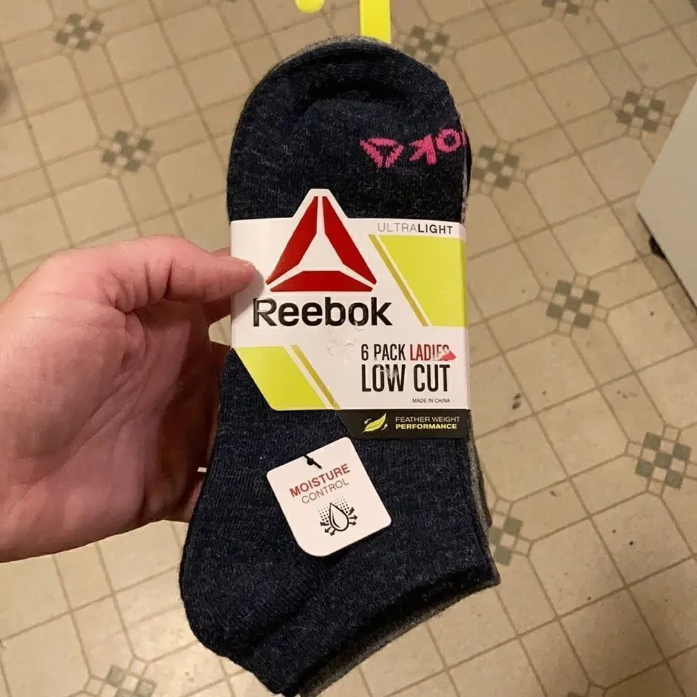 Reebok Ladies Low Cut Socks 6 pk